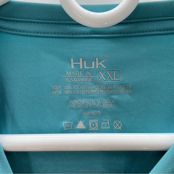 Huk FISHING Vented Pursuit Logo Graphic Long-Sleeve Shirt for Men - Picture 4 of 7